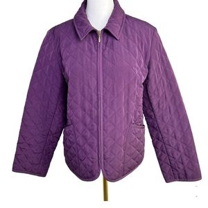 Pendleton Petite Vintage Purple Quilted Women’s Jacket Size Small